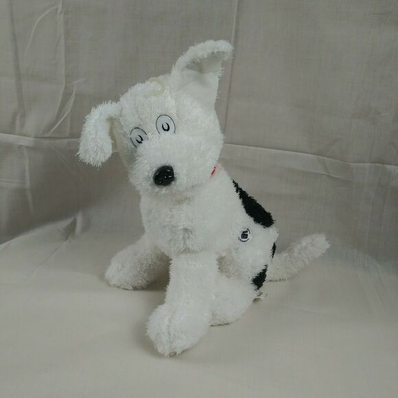 Kohls Dr Seuss The Cat in the Hat - Nevins Black White Dog Plush Animal 2003 - Picture 1 of 5